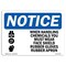 Signmission OSHA Sign, Handling Chemicals Wear PPE, 10in X 7in Rigid Plastic, 10" W, 7" H, Landscape OS-NS-P-710-L-15781 - alternate 1